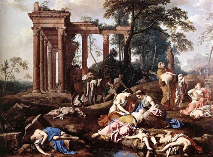 Laurent De La Hire The Children of Bethel Mourned by their Mothers